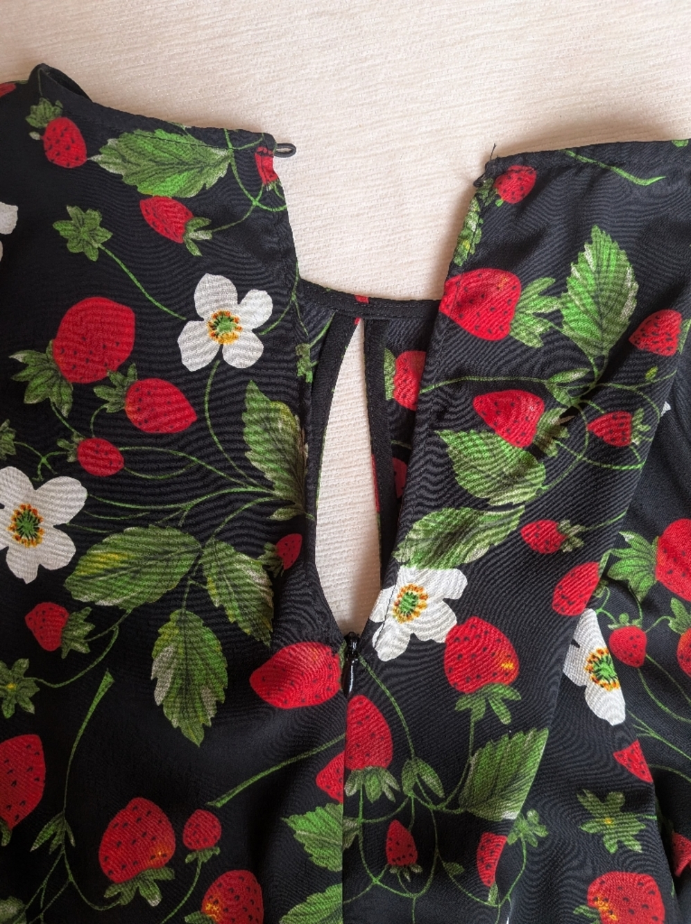 Zara Black Strawberry & Floral Romper - Picture 7 of 10